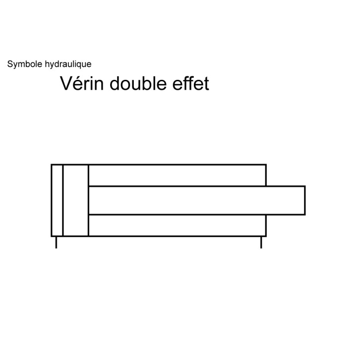 Vérin double effet standard Ø32x16 Course 300