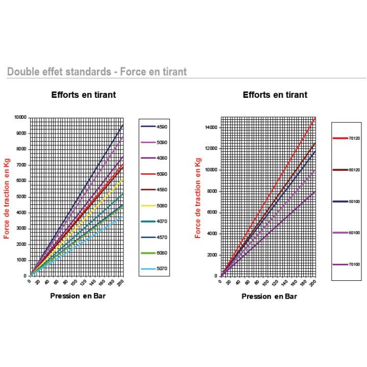 Vérin double effet standard Ø90x50 Course 1600